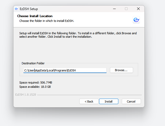 Windows installation step 5